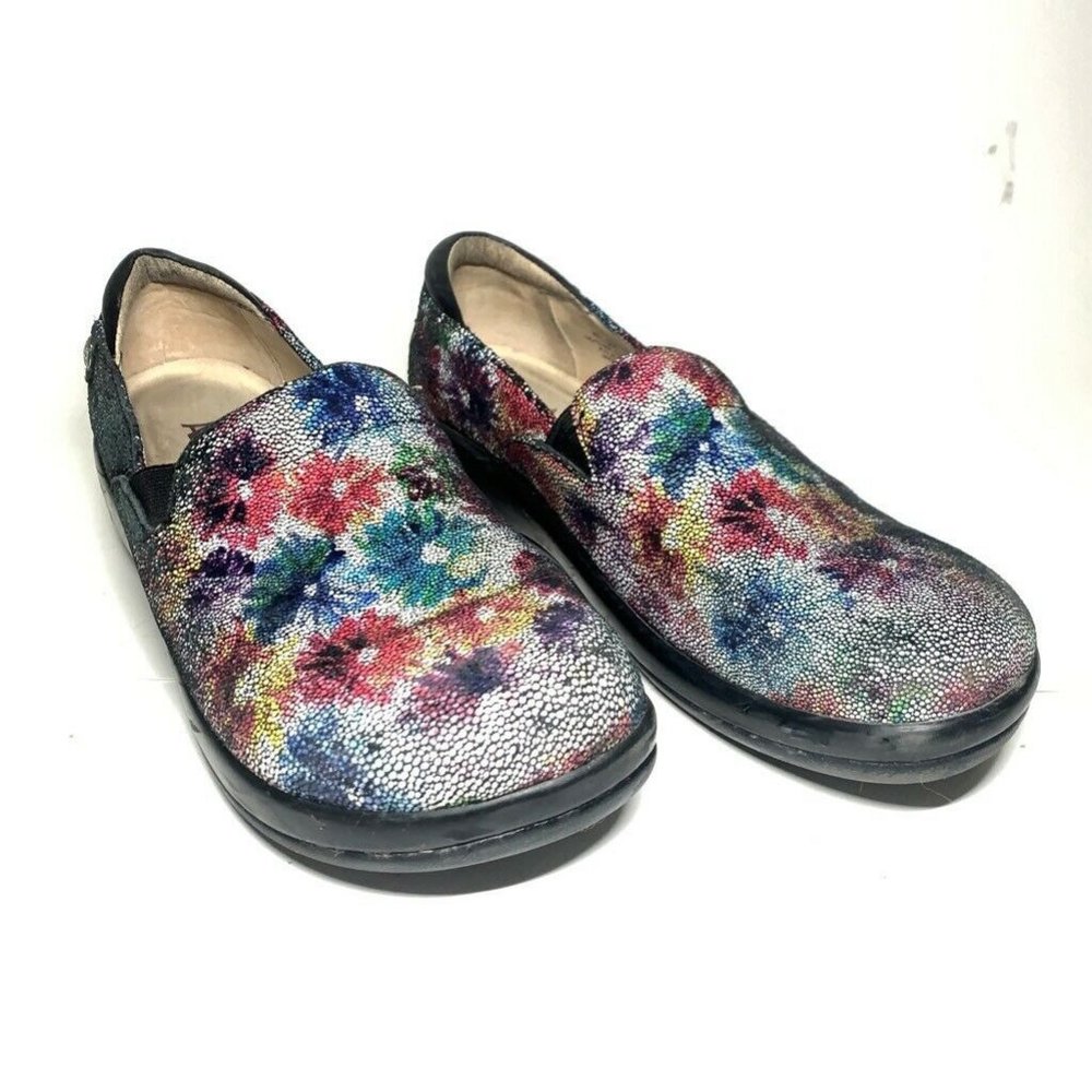 Alegria Keli Womens Clog Shoes Multicolor Leather